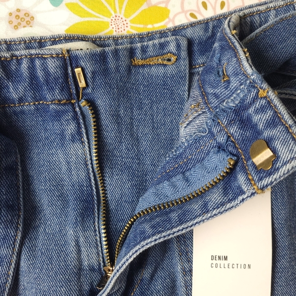 NWT Forever 21 Denim Belted Mini Skirt - Picture 4 of 10